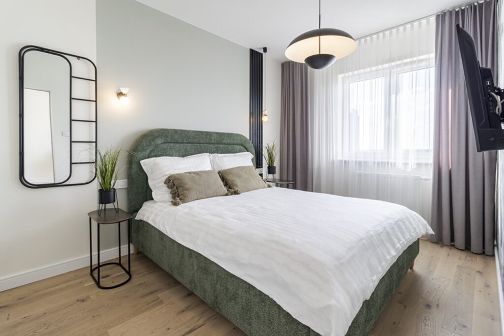 sypialnia w mieszkaniu